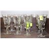 Image 1 : GROUP OF 8 PINWHEEL CRYSTAL GLASSES