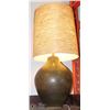 Image 1 : VINTAGE POTTERY LAMP WITH SHADE