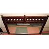 Image 1 : WOOD DRESSER MIRROR (CRACKED)