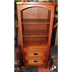 ASPEN 3 SHELF2 DRAWER WOOD CABINET