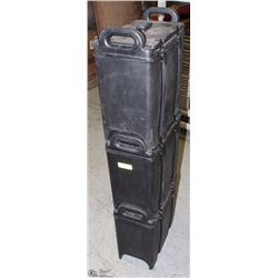 LOT OF 3 CAMBRO INSULATED HOT/COLD FOOD TRANSPORT