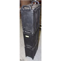 LOT OF 3 CAMBRO INSULATED HOT/COLD FOOD TRANSPORT
