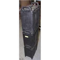 LOT OF 3 CAMBRO INSULATED HOT/COLD FOOD TRANSPORT