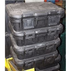 LOT OF 4 CAMBRO RECTANGULAR HOT/COLD FOOD CARRIERS