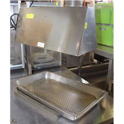 FOOD WARMER HEAT LAMP WITH SCREEN & TRAY