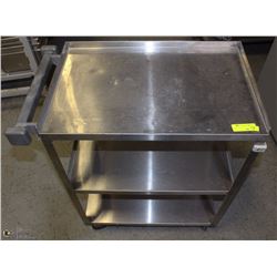 3 TIER ROLLING SERVING CART