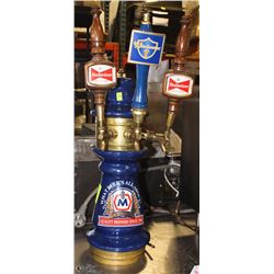 MOLSON 3 TAP BEER DISPENSER INCL BUDWEISER AND