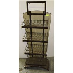 LARGE BROWN RACK 18"X57"HIGH