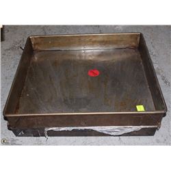2 FULL SIZE STRAP ROASTING PANS 22"X22"