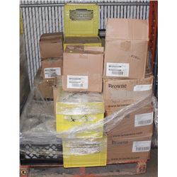 PALLET OF ASSORTED DINNERWARE, PLATES, CUPS ETC