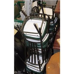 14 GREEN RESTAURANT CHAIRS