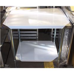 ME#15-30"X36" S/S WORK TOP TABLE WITH GALVANIZED