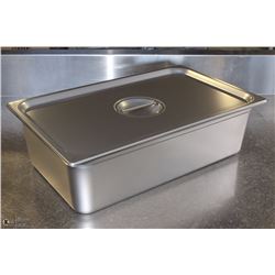 ME#14 S/S FOOD PAN FULL SIZE 6" DEEP W/ LID