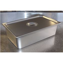 ME#14 S/S FOOD PAN FULL SIZE 6" DEEP W/ LID