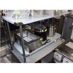 ME#16-30"X60" S/S WORK TOP TABLE WITH GALVANIZED