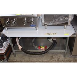 ME#29-30"X48" S/S EQUIPMENT STAND WITH GALVANIZED