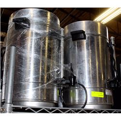 LOT OF 2 LARGE 100 CUP COFFEE URNS