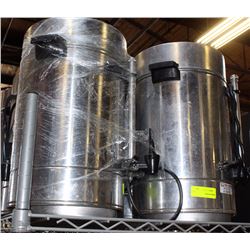 LOT OF 2 LARGE 100 CUP COFFEE URNS