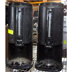 LOT OF 2 GRAVITY POT BEVERAGE DISPENSERS