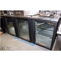 TRUE 3 DOOR COOLER WITH STAINLESS TOP