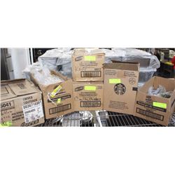 LOT OF 6 BOXES OF ASSORTED PLASTIC UTENSILS