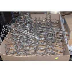 LOT OF 12 CHROME  TABLE CONDIMENT HOLDERS