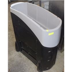 COCA COLA COOLER ON WHEELS - NO LID