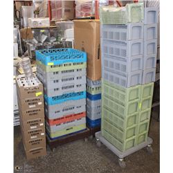 LARGE LOT OF DISHWASHER INSERTS WITH ROLLING