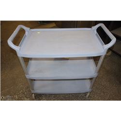 BLUE 3 TIER SERVING CART