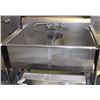 Image 1 : STAINLESS STEEL DOUBLE SINK WITH FAUCET
