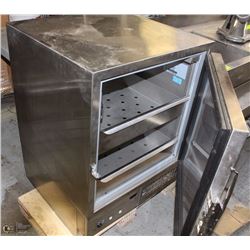 COUNTER SINGLE DOOR STAINLESS COOLER W/ 2 DRAWER