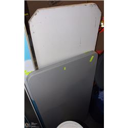 LOT OF 2 FOLDING RESIN TABLES