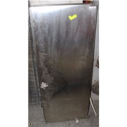 2 STAINLESS STEEL STANDARD SIZE STALL DOORS