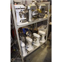 2 TIER PLASTIC ROLLING SHELF 48 X 67 X 24