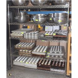 CHROME 5 TIER SHELF 59 X 73 X 24