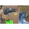 Image 1 : BOX OF MISC WATER JUGS