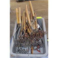 BIN OF PEELERS, MASHERS AND MORE