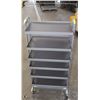 Image 1 : LARGE GREY RACK ON WHEELS 26"X61"HIGH