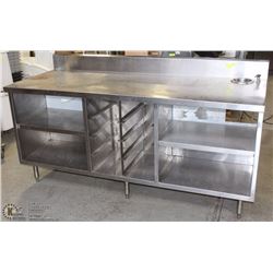 STAINLESS STEEL COUNTER 7'