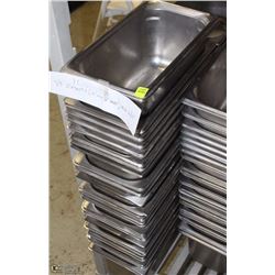 LOT OF A MINIMUM 20 STAINLESS INSERTS 12" L X 6"
