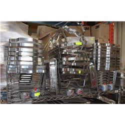 LOT OF 10 CHAFING / WARMING STANDS WITH DEEP