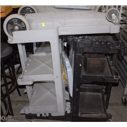 LOT OF 2 JANITOR CARTS - AS THEY COME