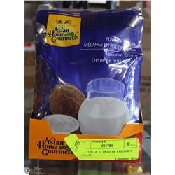 CARTON OF 12 PKGS OF COCONUT CREAM