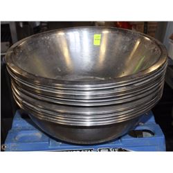 LOT OF 20 STAINLESS BOWL OF VARIOUS SIZES