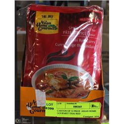 CARTON OF 12 PKGS ASIAN HOME GOURMET THAI