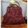 Image 1 : VINTAGE ESTATE CLOTH PURSE LAMP - ON/OFF