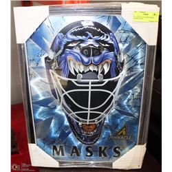 #11- PINNACLE GOALIE MASKS FRAMED PRINT