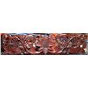 Image 1 : 3' FLORAL CARVED WALL HANGING