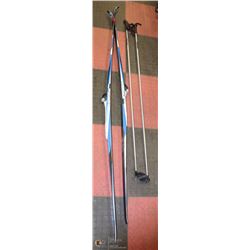 ATOMIC CROSS COUNTRY SKIIS AND POLES