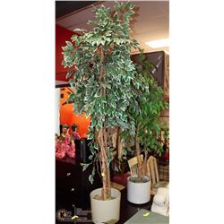 TWO ARTIFICIAL FLOOR PLANTS